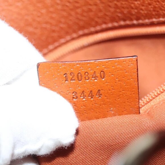 GUCCI GG Canvas Tote Bag Beige Silver 120840 Auth sw1192 - Picture 10 of 15